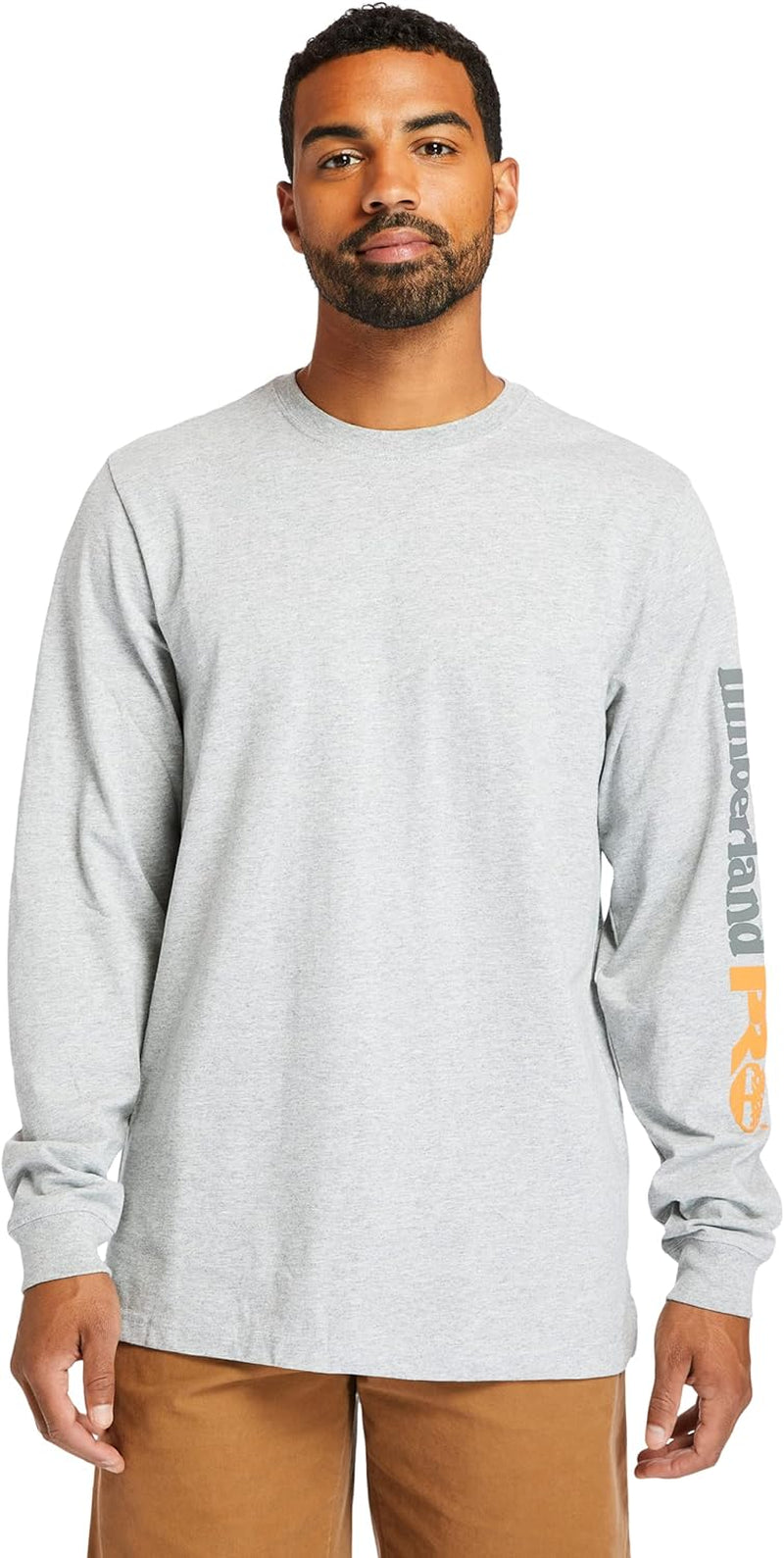 Men'S Base Plate Blended Long-Sleeve T-Shirt with Logo